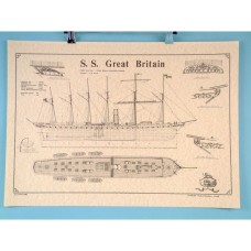 S.S. Great Britain 63x45cm, Scroll