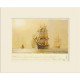 David Bell Temeraire signed mounted print, 26x21cm