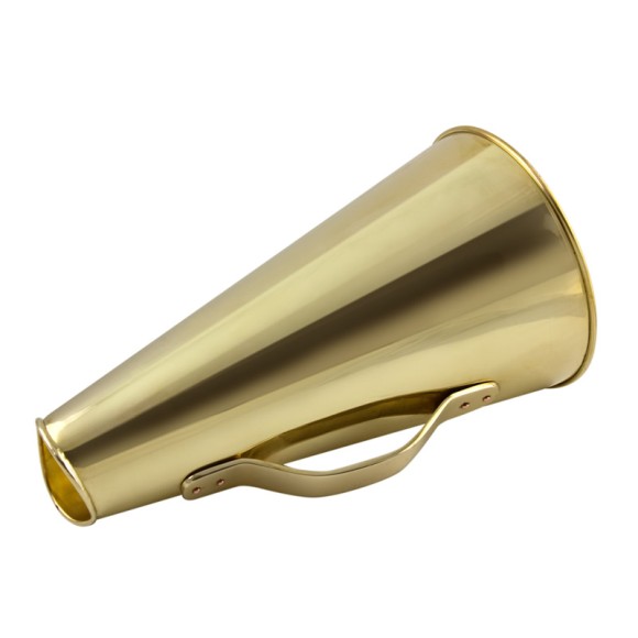 Brass Henley Megaphone, 31cm