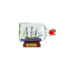 HMS Endeavour Ship-in-Bottle, 9cm