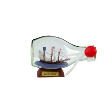 Mayflower Ship-in-Bottle, 3-sided, 9cm