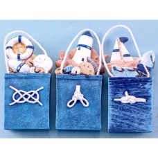 Nautical Bag Magnets, 8cm, 3 assorted