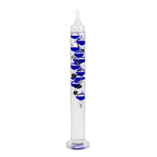 Galileo Thermometer, blue, 44cm