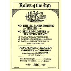 Galley Cloth, Rules of The Inn, 75x47cm