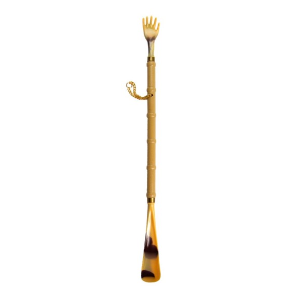 Bamboo Style Shoe Horn & Scratcher, 55cm