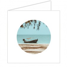 Boat in Shallows Greeting Card