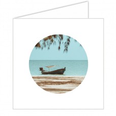 Boat in Shallows Greeting Card