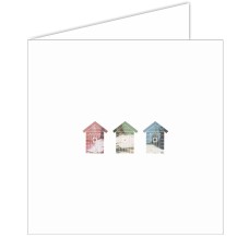 Beach Huts Greeting Card