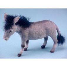 Flock Grey Donkey, 13cm