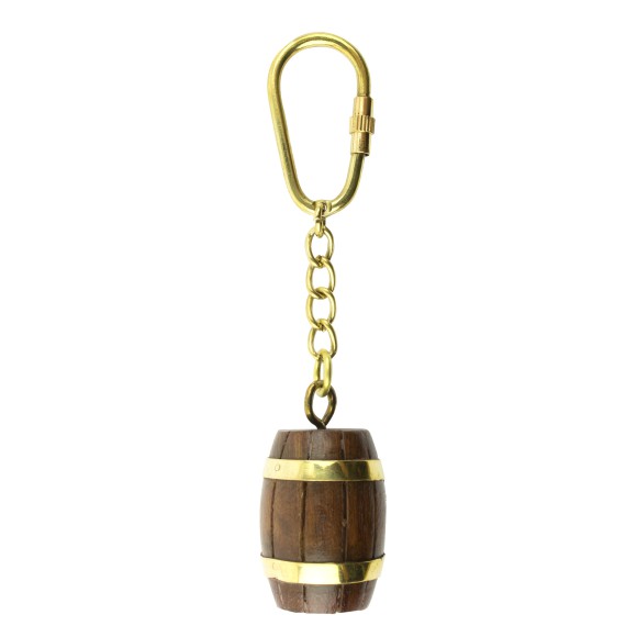 Wooden Barrel Keyring