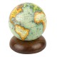 Globe on Wooden Pedestal, 12cm