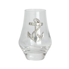 Tasting Glass with Pewter Anchor Badge