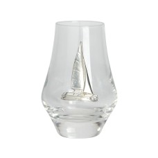 Tasting Glass with Pewter Yacht Badge