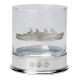 Pewter-mounted Whisky Tumbler with RMS Titanic Badge
