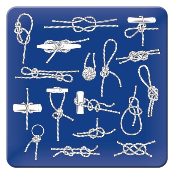 Nautical Knots Trivet Pot Rest, 16x16cm