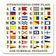 International Code Flags Trivet Pot Rest, 16x16cm