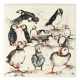 Meg Hawkins Puffins Trivet Pot Rest, 16x16cm