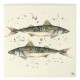 Meg Hawkins Mackerel Trivet Pot Rest, 16x16cm