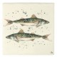 Meg Hawkins Mackerel Trivet Pot Rest, 16x16cm