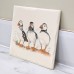 Meg Hawkins Puffin Trio Trivet Pot Rest, 16x16cm