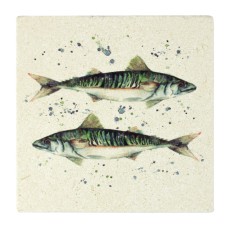 Meg Hawkins Mackerel Stone Coaster