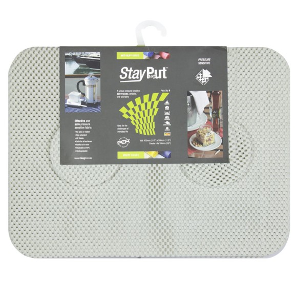 Stay Put Tablemats (6), white