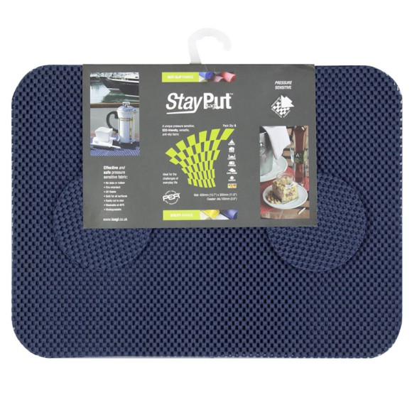 Stay Put Tablemats (6), indigo