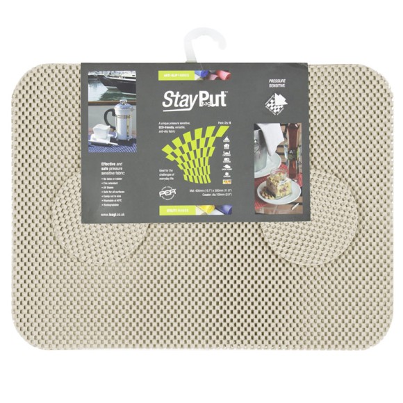 Stay Put Tablemats (6), almond