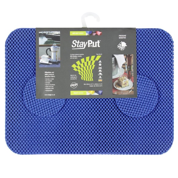 Stay Put Tablemats (6), electric blue