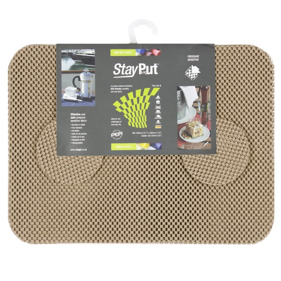 Stay Put Tablemats (6), taupe