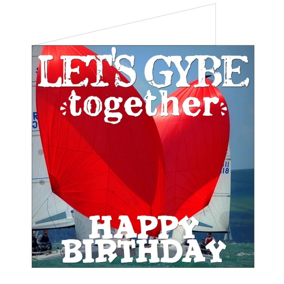 Greeting Card - Let's Gybe Together