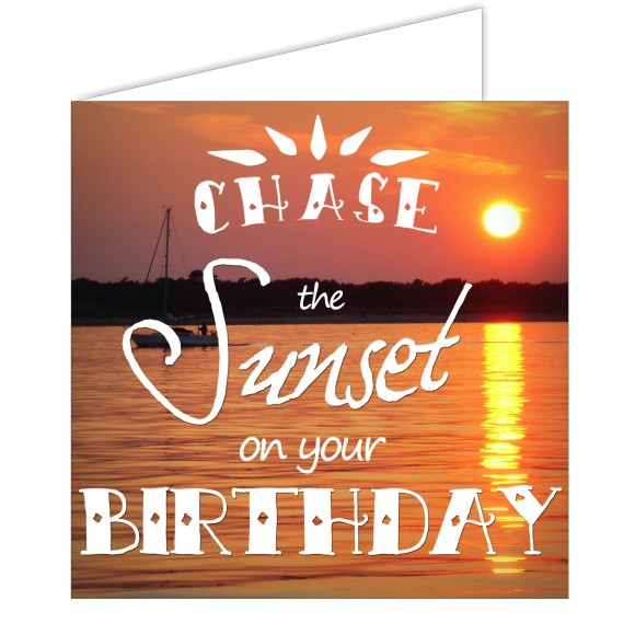 Greeting Card - Chase the Sunset
