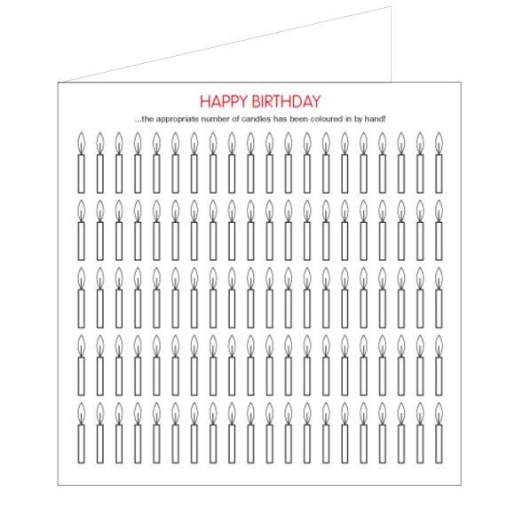 All at Sea Card - Happy Birthday Candles