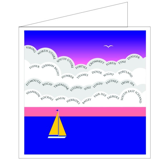 All at Sea Card - Shipping Forecast