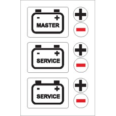 Boat Sticker - Battery master/service (S)