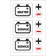 Boat Sticker - Battery master/service (S)
