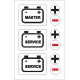 Boat Sticker - Battery master/service (S)