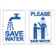 Boat Sticker - Save water - picture (S)