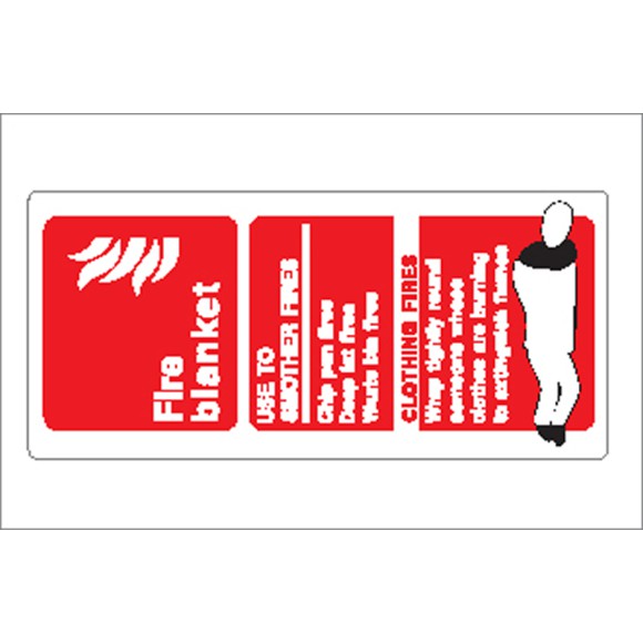 Boat Sticker - Fire blanket (S)