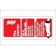 Boat Sticker - Fire blanket (S)