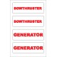 Boat Sticker - Bow thruster/generator (S)