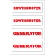 Boat Sticker - Bow thruster/generator (S)