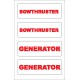 Boat Sticker - Bow thruster/generator (S)