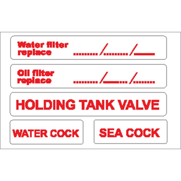 Boat Sticker - Water filter/Oil filter (S)