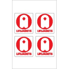 Boat Sticker - Life jacket logo (S)