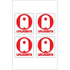 Boat Sticker - Life jacket logo (S)