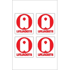 Boat Sticker - Life jacket logo (S)