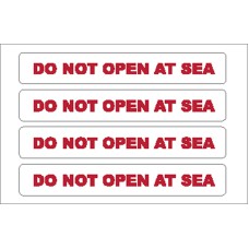 Boat Sticker - Do not open at sea (S)