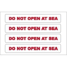 Boat Sticker - Do not open at sea (S)