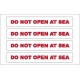 Boat Sticker - Do not open at sea (S)
